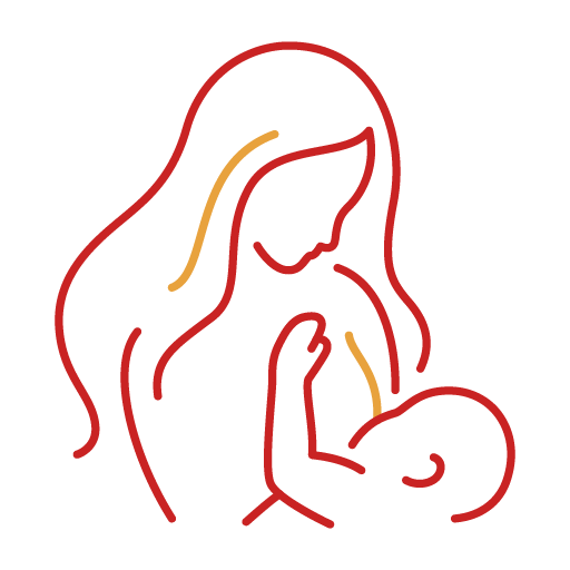 Line Image of Mother and Baby - Nipa Ye